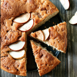 Kreative Serviervorschläge für Apfel Pudding Kuchen