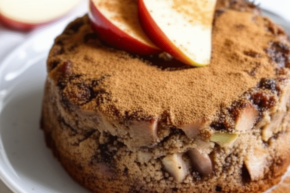 apfel pudding kuchen vegan