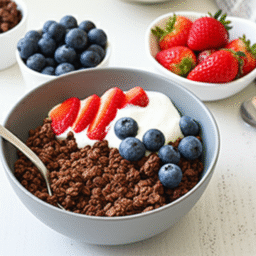 Gesunde Frühstücksideen mit Schoko Müsli
